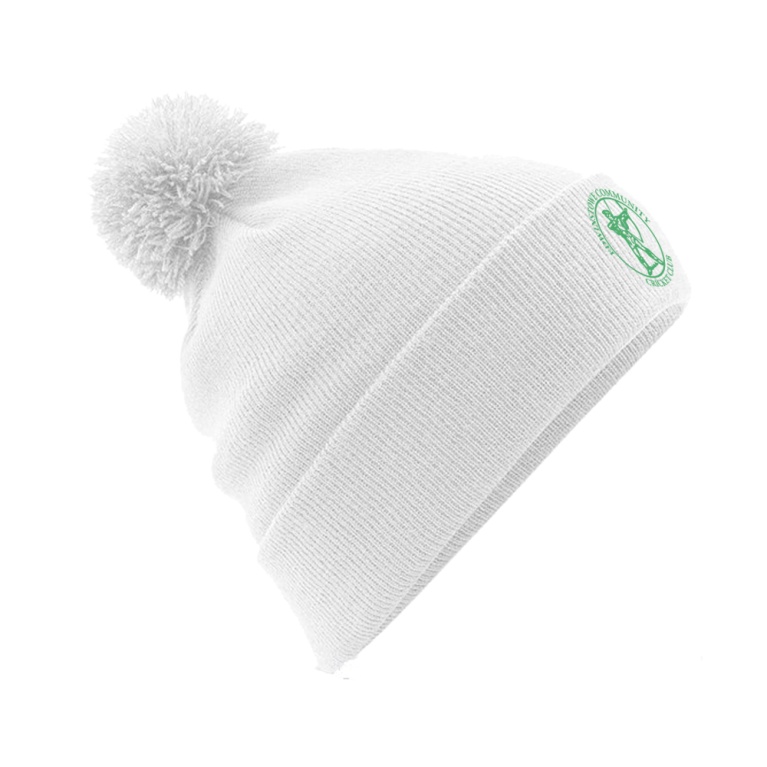 Edwinstowe CC - Original Pom Pom Beanie - White